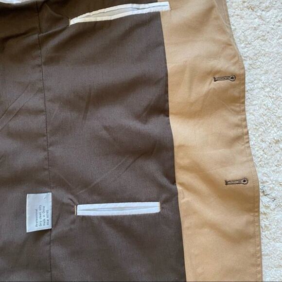 ASOS EDGE Cotton Blazer Tan Size L - Picture 6 of 9